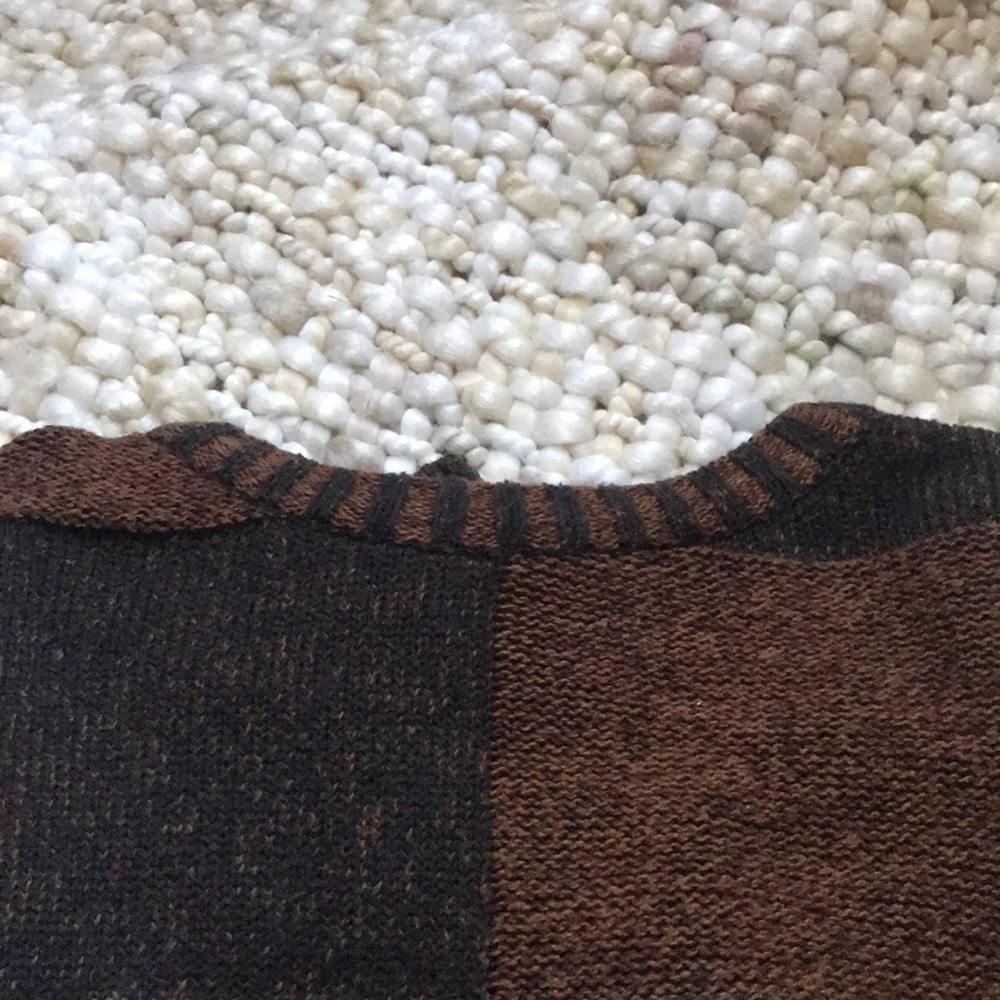 vintage color block sweater